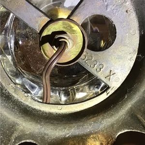 Two vintage lamps one in very good condition. Other needs some TLC.